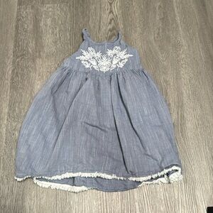 Girl's Tahari Chambray with Embroidered Floral Detail Spring Size 3T